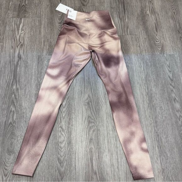Nike Women's One High-Rise Printed Leggings- size xs - Mauve - Picture 3 of 7